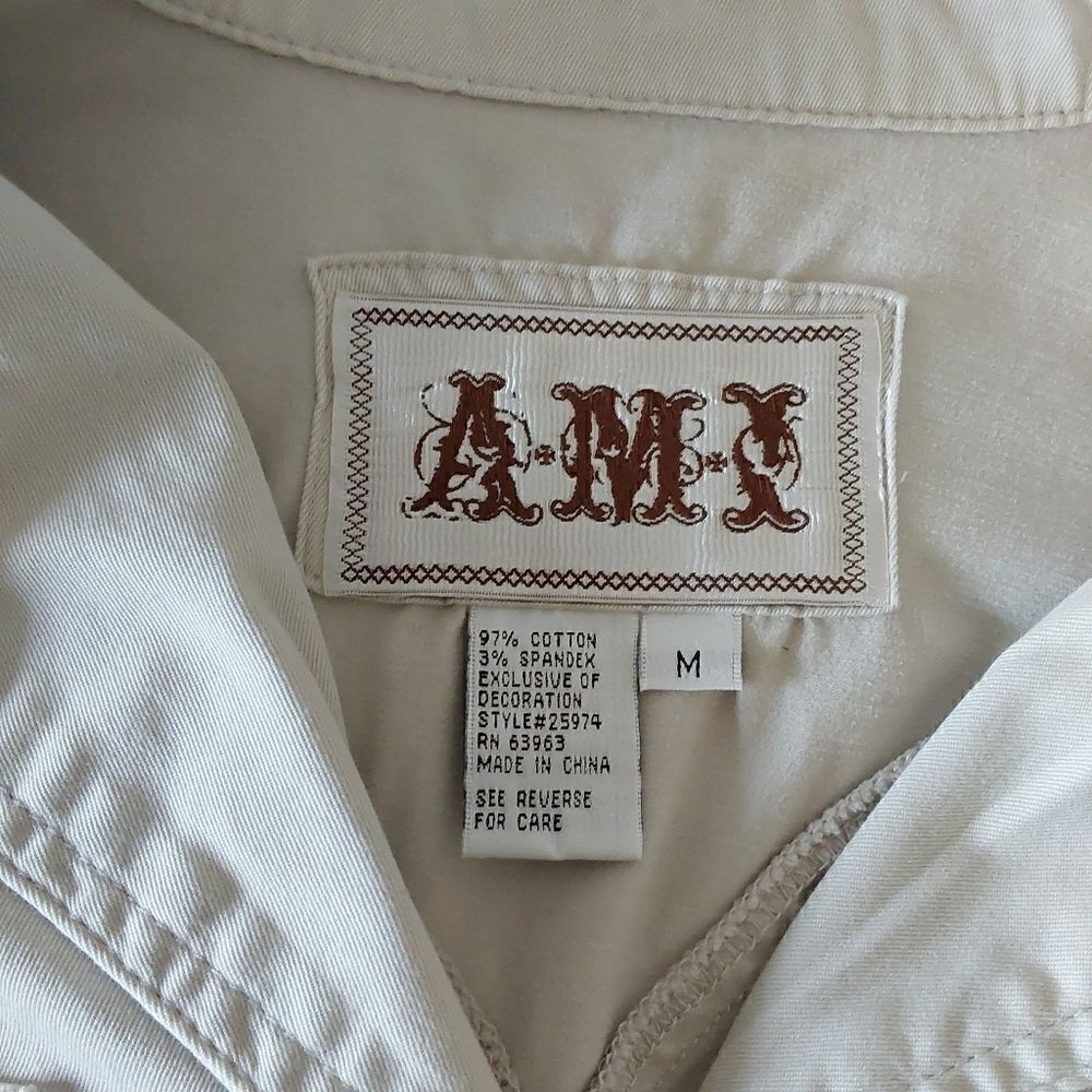 AMI Shirt/Jacket Size M Cream - Picture 7 of 9